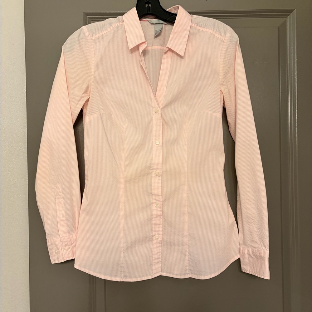 H&M Light Pink Button-Down Shirt